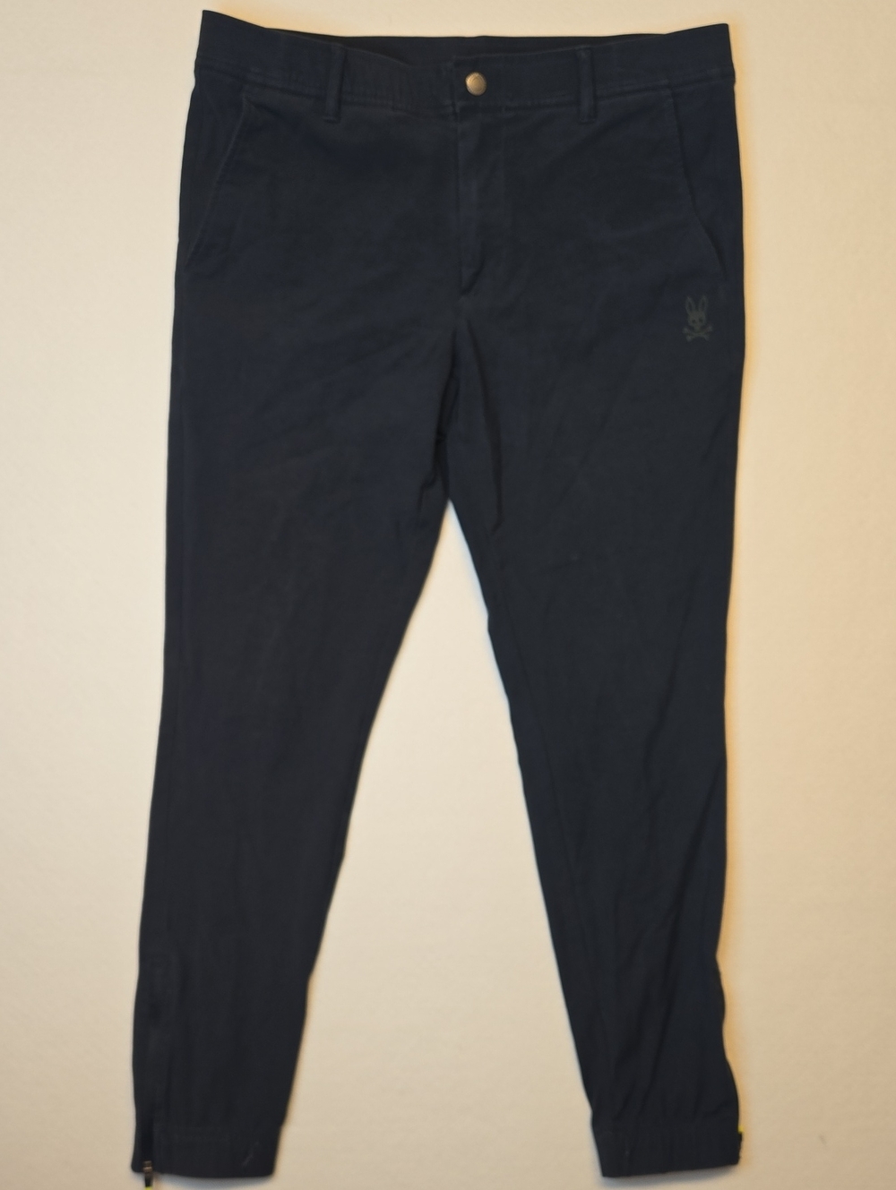 Psycho Bunny Navy Blue Slim Tapered Fit Casual Jogger Pants